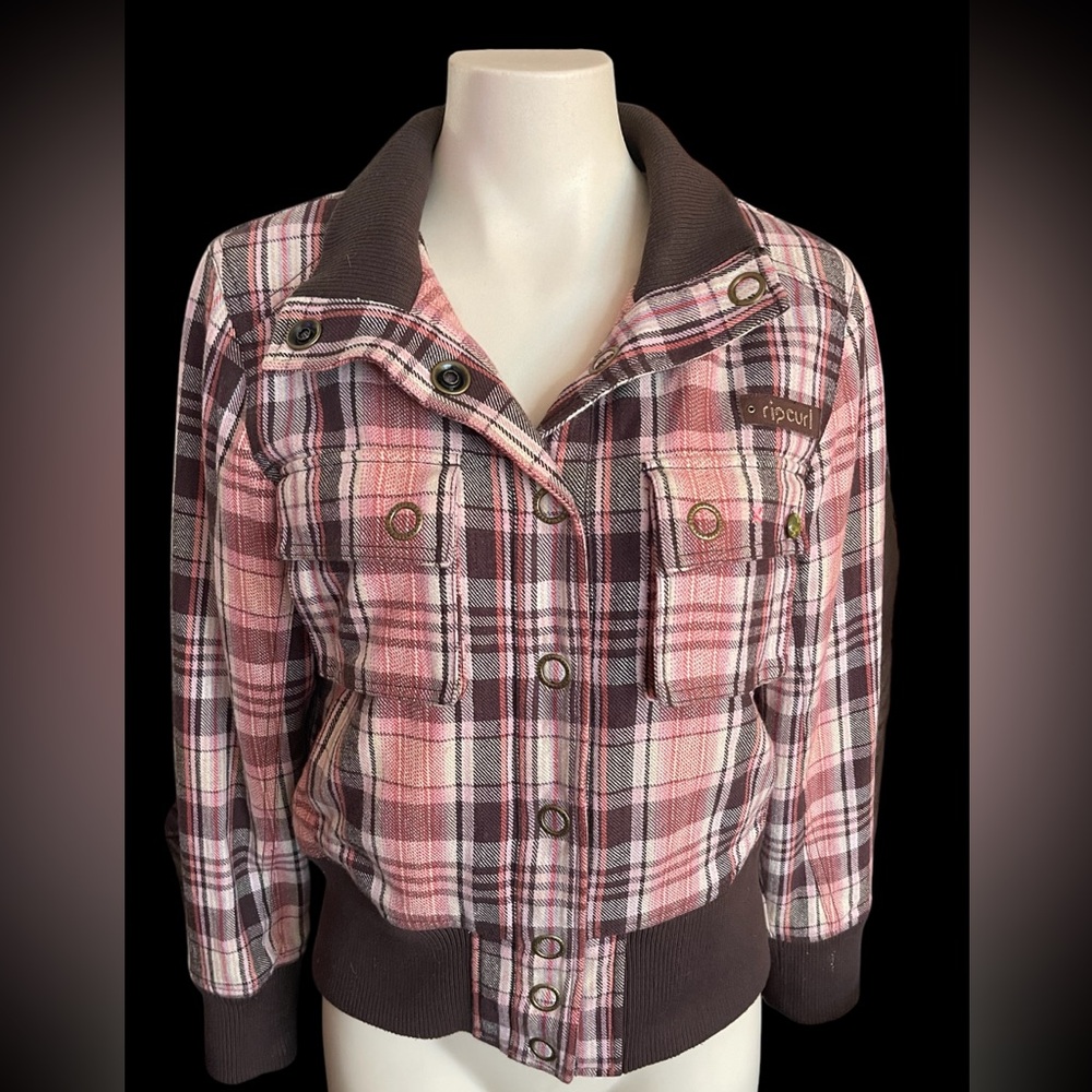 🩷Plaid Button Up Jacket🤎